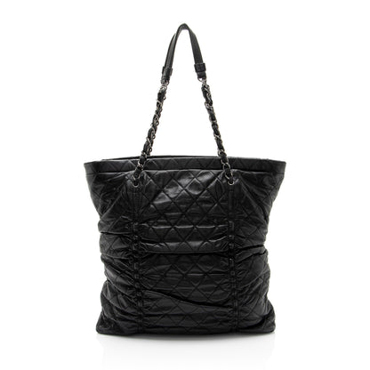 Chanel Lambskin Sharpei N/S Tote
