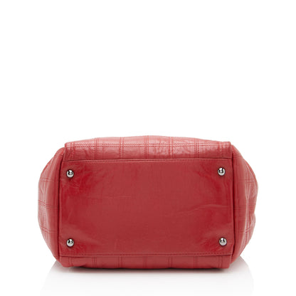 Chanel Lambskin LAX Accordion Shoulder Bag (SHF-x47IxO)
