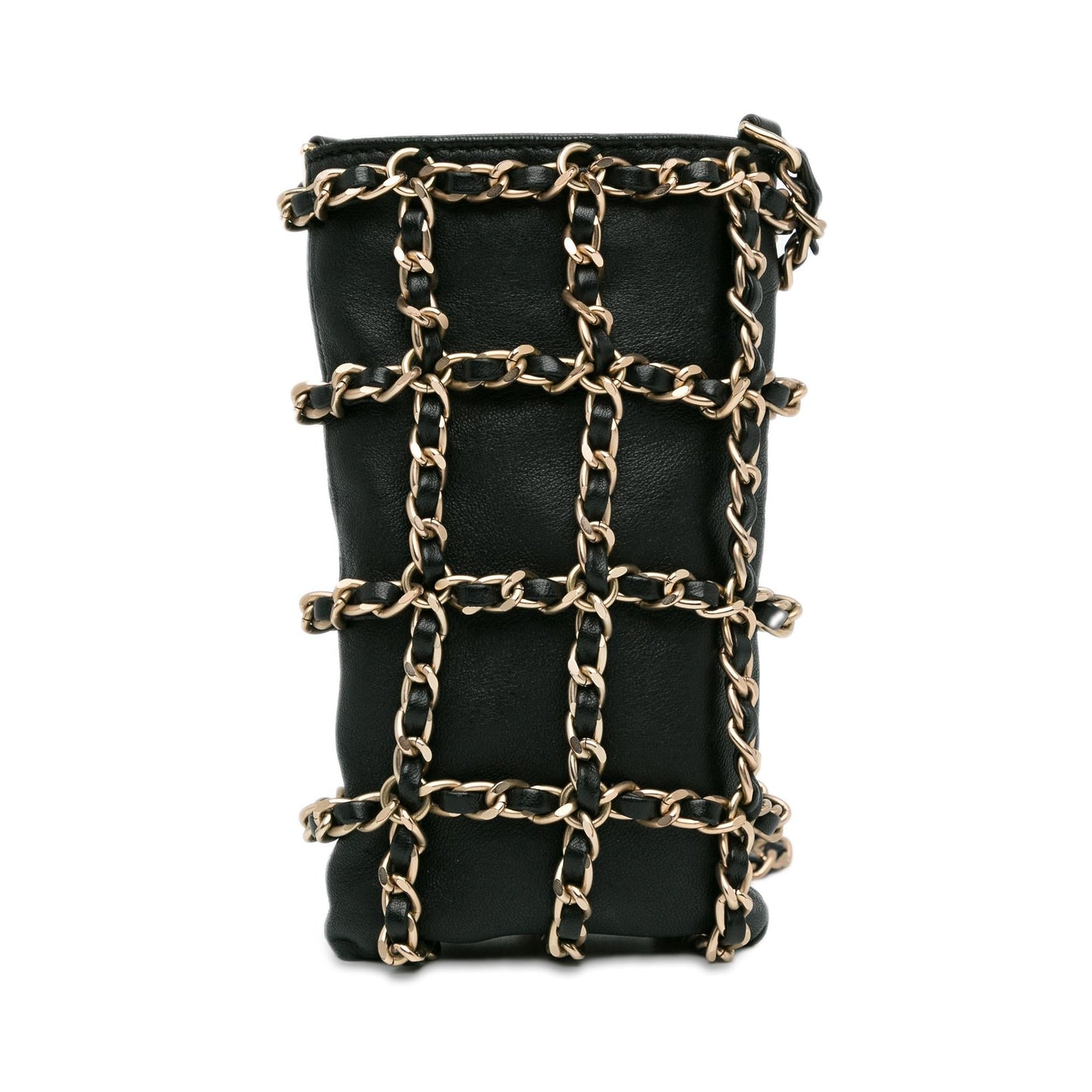 Chanel Lambskin Tech Me Out Clutch With Chain (SHG-lnyegU)