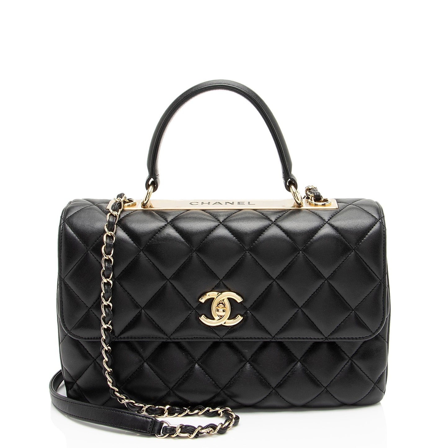 Chanel Lambskin Trendy CC Medium Top Handle