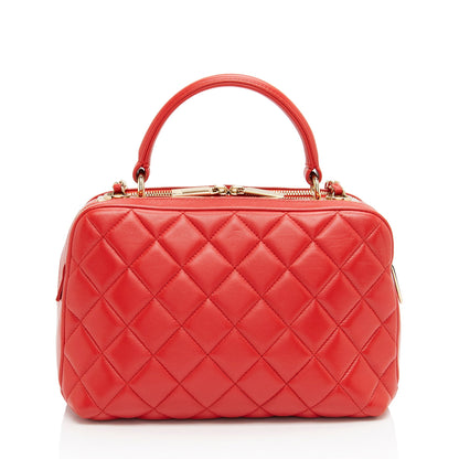 Chanel Lambskin Trendy CC Small Bowling Satchel