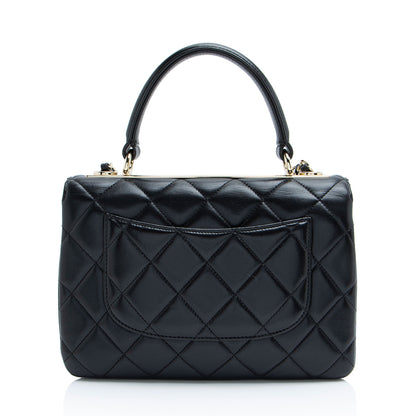 Chanel Lambskin Trendy CC Small Top Handle