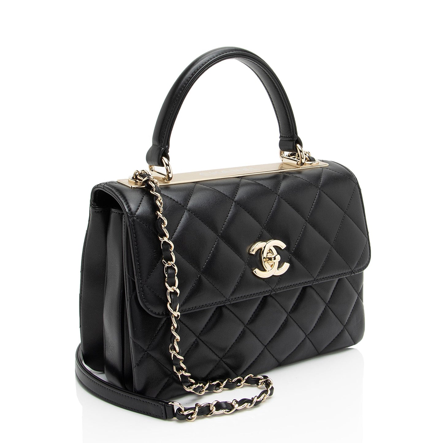 Chanel Lambskin Trendy CC Small Top Handle