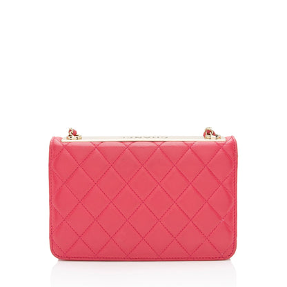 Chanel Lambskin Trendy CC Wallet on Chain Bag (SHF-dDZd8C)