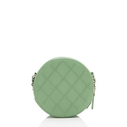 Chanel Lambskin Ultimate Stitch Round Clutch with Chain