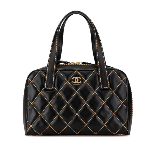 Chanel Lambskin Wild Stitch Handbag (SHG-xmx7gP)