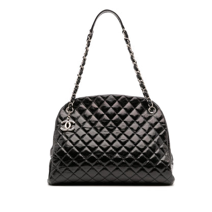 Chanel Large Aged Calfskin Just Mademoiselle Bowling Bag