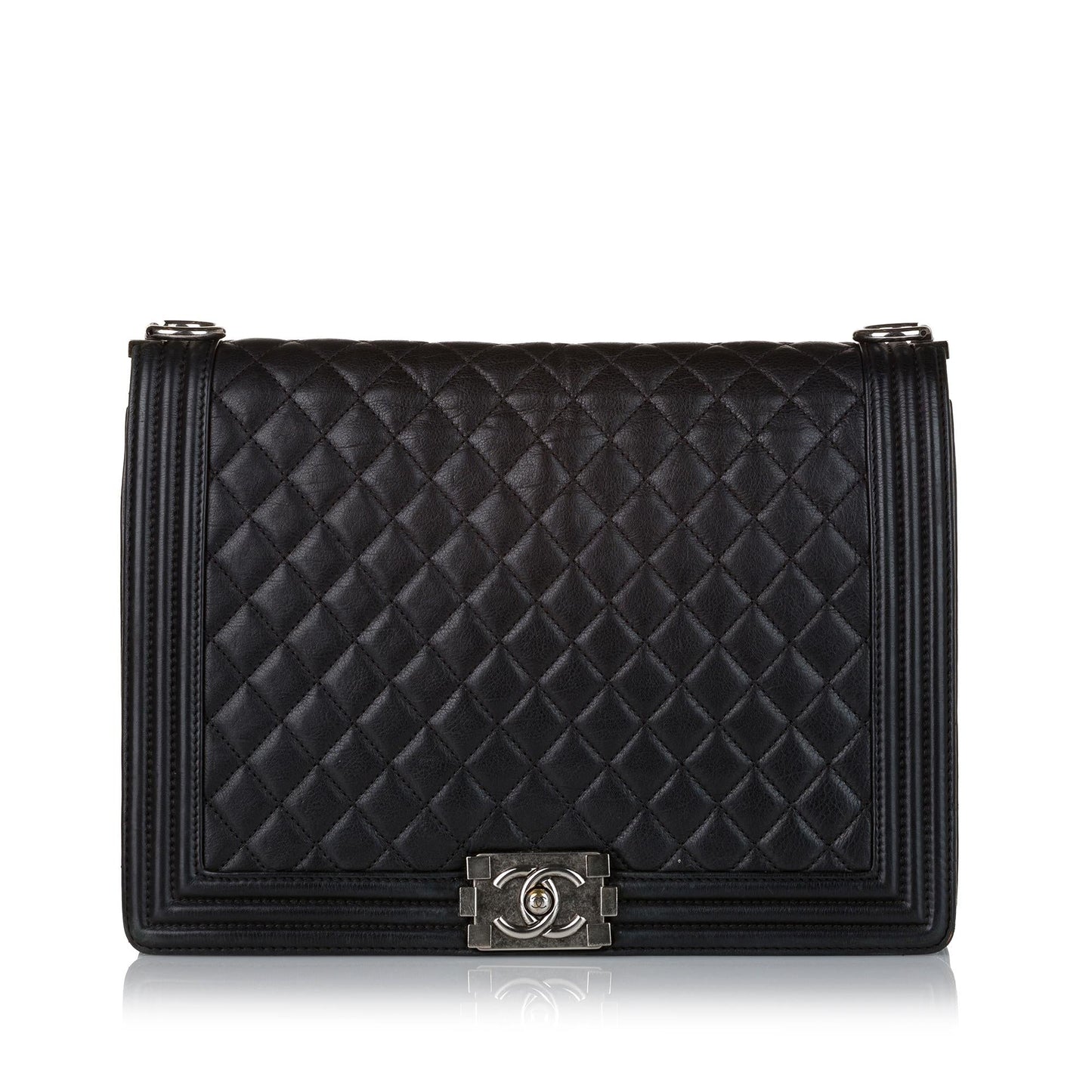 Chanel Large Boy Lambskin Leather Flap Bag (SHG-36631)