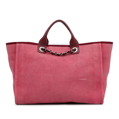 Chanel Large Canvas Deauville Tote (SHG-OpY8VZ)