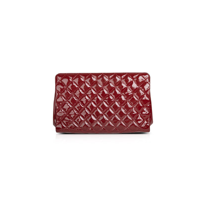 Chanel Large Patent Leather Timeless CC Frame Clutch