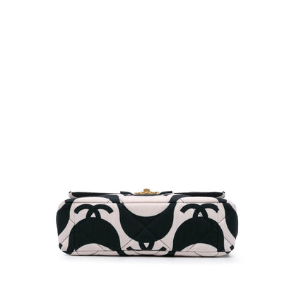 Chanel Large Printed Silk 19 Flap