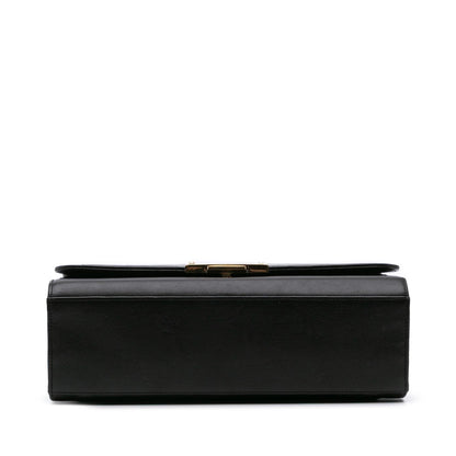 Chanel Large Quilted Calfskin Label Click Flap