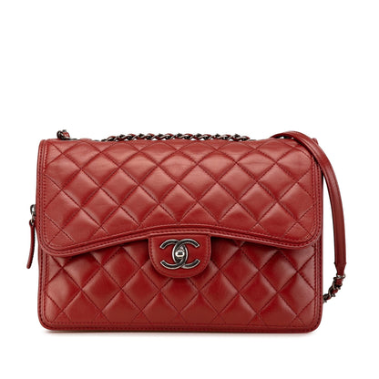 Chanel Large Quilted Lambskin Citizen Zip Flap