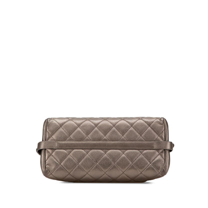 Chanel Large Quilted Metallic Goatskin City Rock Shopping Tote