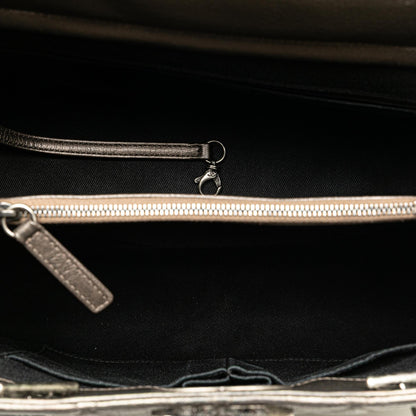 Chanel Large Quilted Metallic Goatskin City Rock Shopping Tote