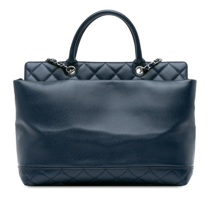 Chanel Large Soft Caviar Leather Top Handle Tote (SHG-5ufwRD)