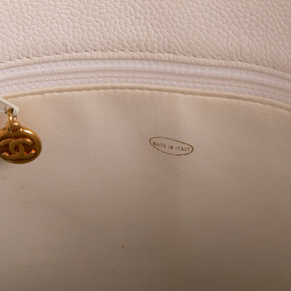 Chanel Large Vintage CC Caviar Leather Tote