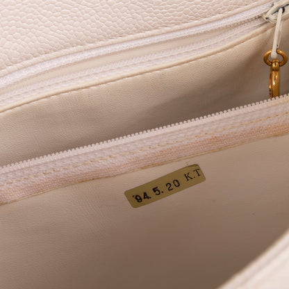 Chanel Large Vintage CC Caviar Leather Tote