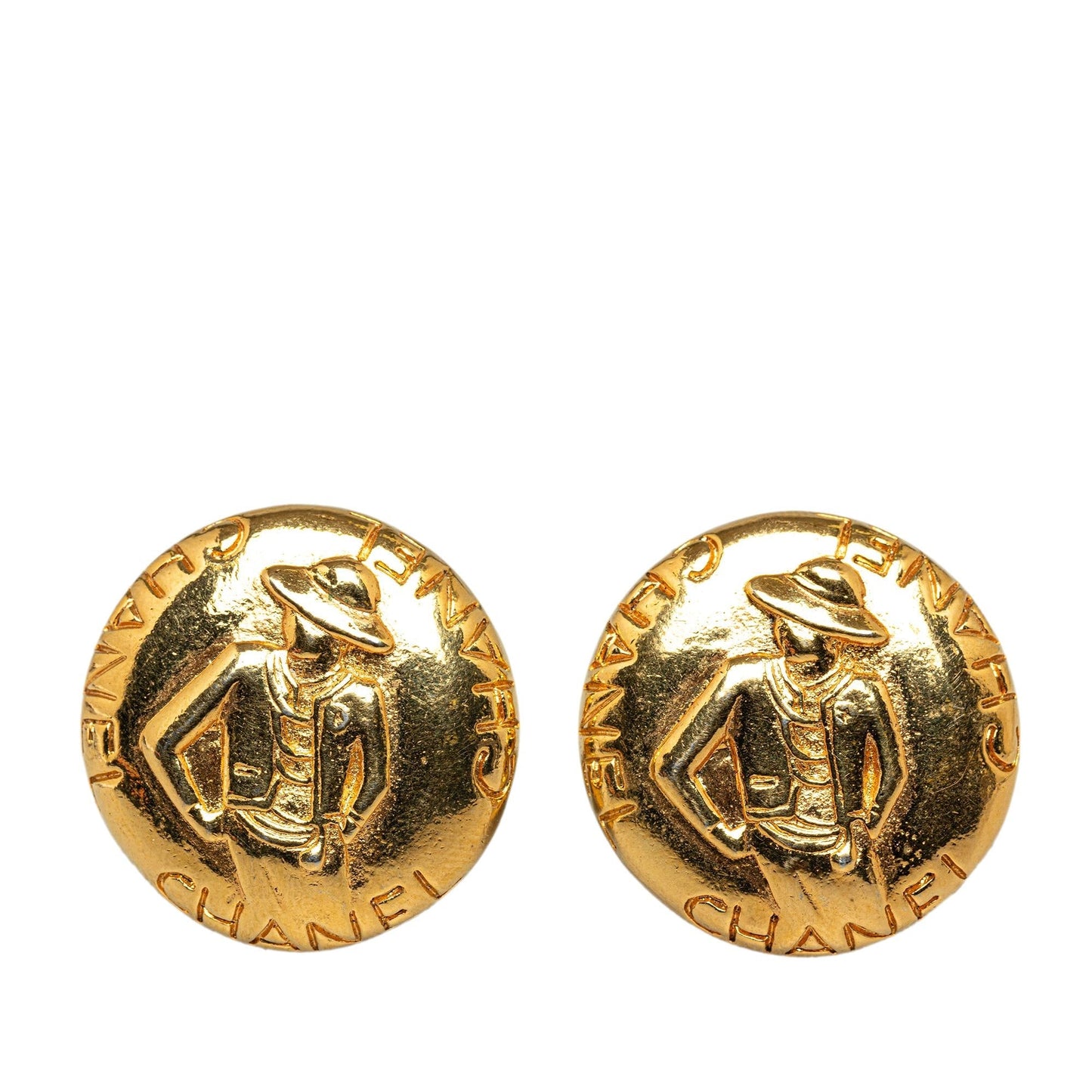 Chanel Mademoiselle Clip On Earrings (SHG-8WX2gn)