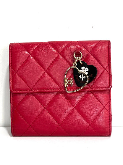 CHANEL MATELASSÃ PORTE BONHEUR QUILTED LAMBSKIN CHARM WALLET