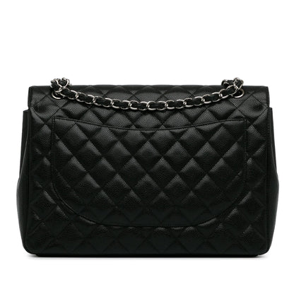 Chanel Maxi Classic Caviar Double Flap (SHG-UssHab)