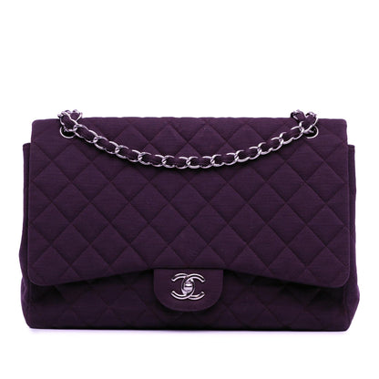 Chanel Maxi Classic Jersey Single Flap (SHG-0jPdOf)