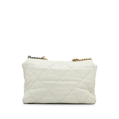 Chanel Maxi Lambskin 19 Flap (SHG-On907h)
