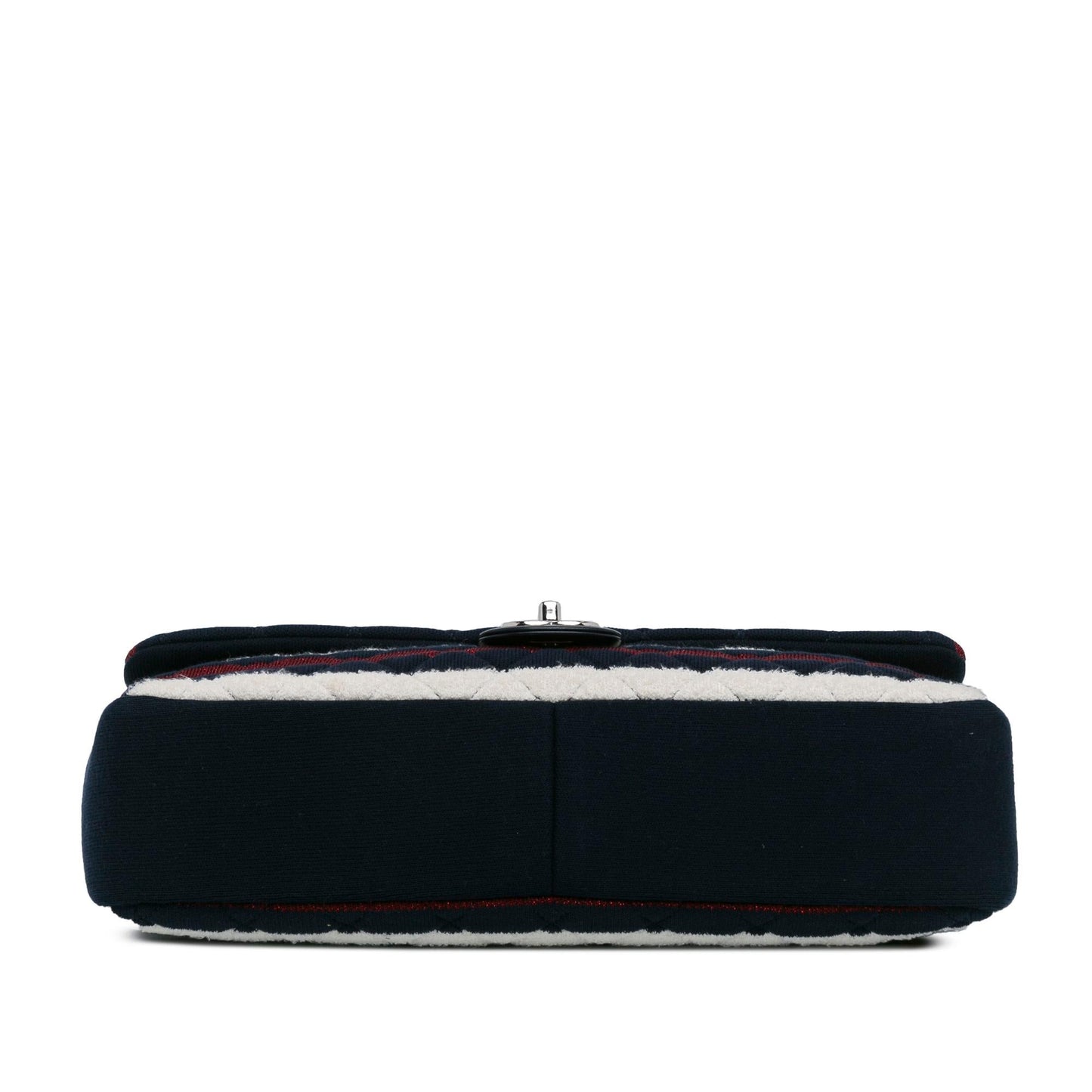 Chanel Maxi Multicolor Stripe Jersey Rope Flap