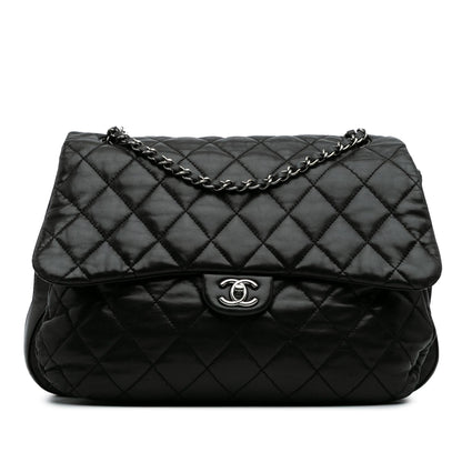 Chanel Maxi Quilted Lambskin 3 Flap