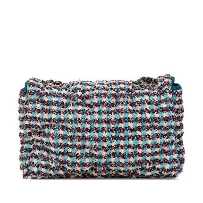 Chanel Maxi Tweed Chesterfield Single Flap