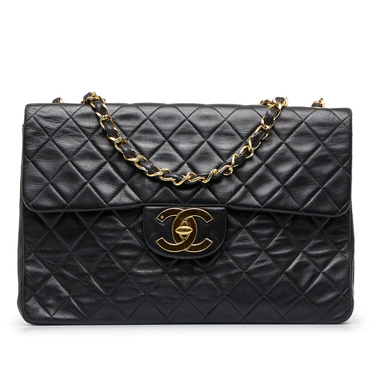 Chanel Maxi XL Classic Lambskin Single Flap (SHG-tSLYwQ)