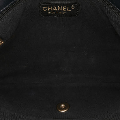 Chanel Medium Bicolor Calfskin Graphic Flap