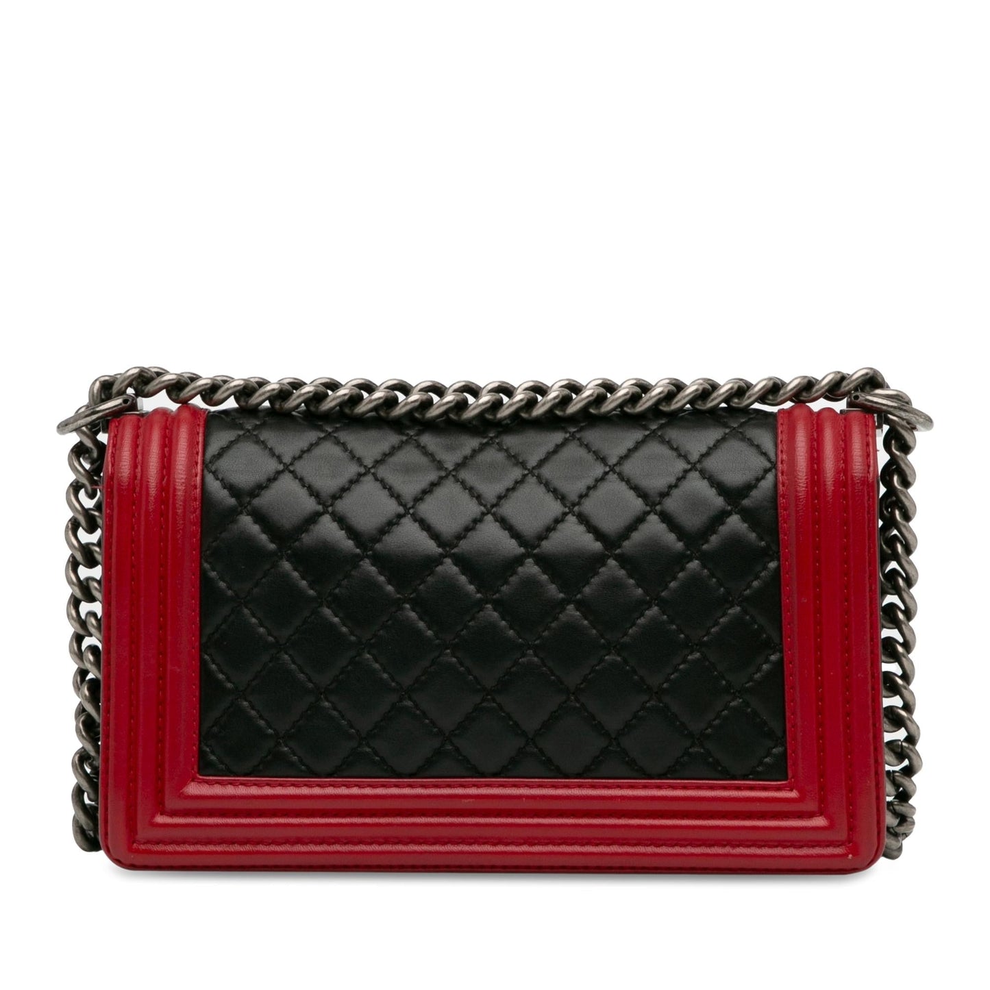 Chanel Medium Bicolor Lambskin Boy Flap (SHG-Qk8sN1)