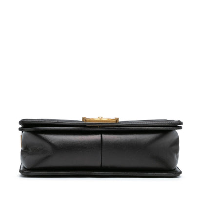 Chanel Medium Braided Chevron Cotton and Lambskin Boy Flap (SHG-zXlQPe)
