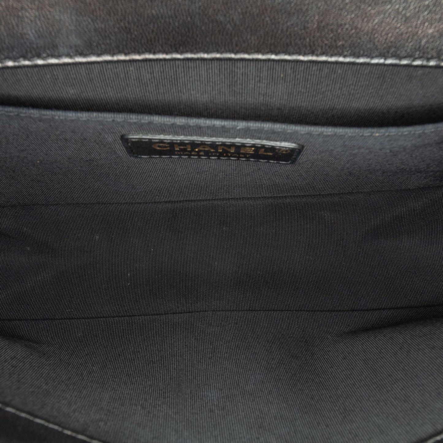 Chanel Medium Braided Chevron Cotton and Lambskin Boy Flap (SHG-zXlQPe)