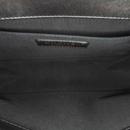 Chanel Medium Braided Chevron Cotton and Lambskin Boy Flap (SHG-zXlQPe)