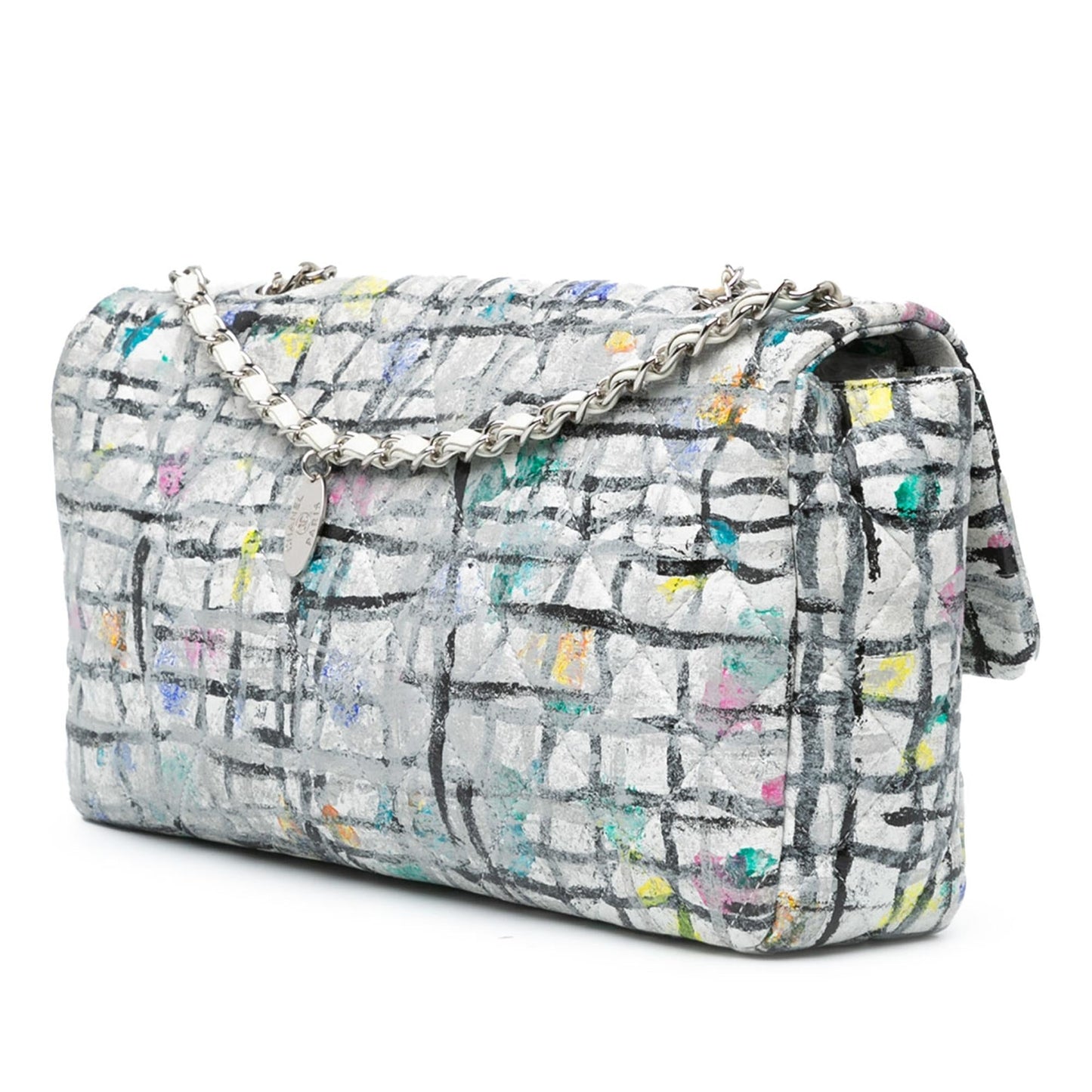 Chanel Medium Calfskin Hand Painted Graffiti Flap