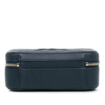 Chanel Medium Caviar CC Filigree Vanity Case (SHG-1tdpwa)