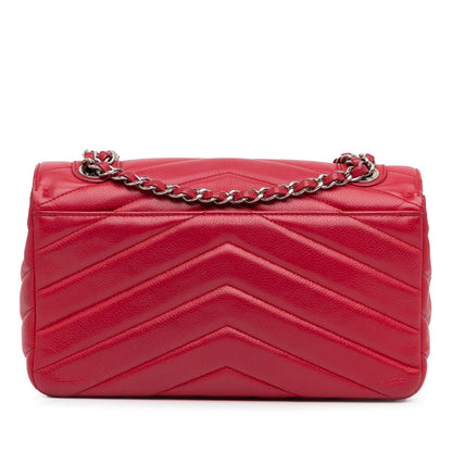 Chanel Medium Caviar Chevron Data Center Envelope Flap (SHG-PZy6WX)