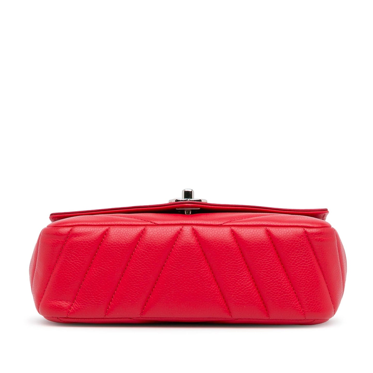 Chanel Medium Caviar Chevron Data Center Envelope Flap (SHG-mBlAJB)