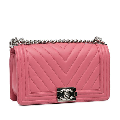 Chanel Medium Chevron Boy Flap (SHG-A6HoST)
