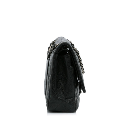 Chanel Medium Classic Caviar Double Flap (SHG-WNK0ZG)