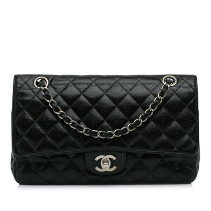 Chanel Medium Classic Caviar Double Flap (SHG-WNK0ZG)