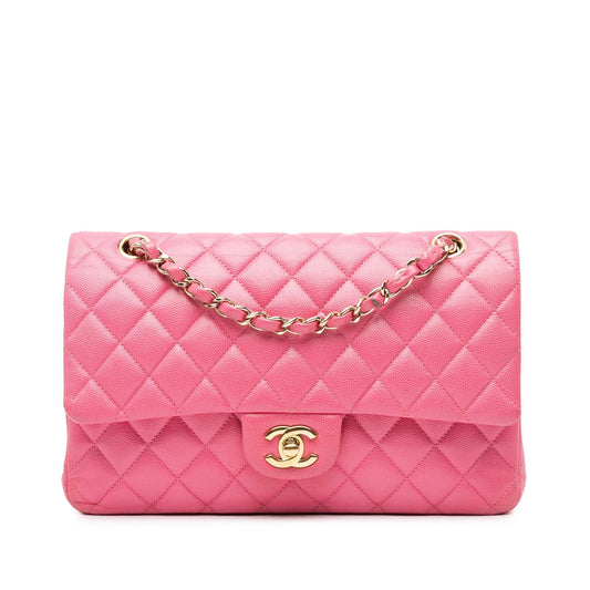 Chanel Medium Classic Caviar Double Flap (SHG-nLVABz)