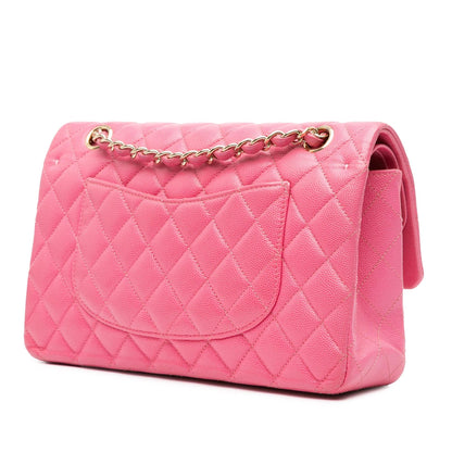 Chanel Medium Classic Caviar Double Flap (SHG-nLVABz)