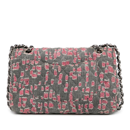 Chanel Medium Classic Distressed Denim Double Flap
