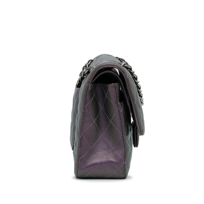 Chanel Medium Classic Iridescent Lambskin Double Flap (SHG-66SdYg)