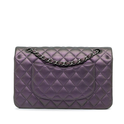 Chanel Medium Classic Iridescent Lambskin Double Flap (SHG-66SdYg)