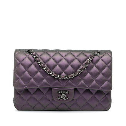 Chanel Medium Classic Iridescent Lambskin Double Flap (SHG-66SdYg)