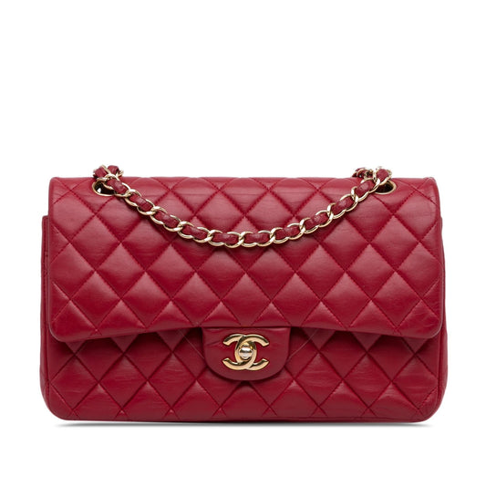 Chanel Medium Classic Lambskin Double Flap (SHG-VyY1OR)